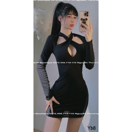 (MẪU MỚI) MẪU HOT ĐẦM BODY KHOÉT SEXY ĐI CHƠI VŨ TRƯỜNG KHOE DÁNG SIÊU ĐỈNH HHP
