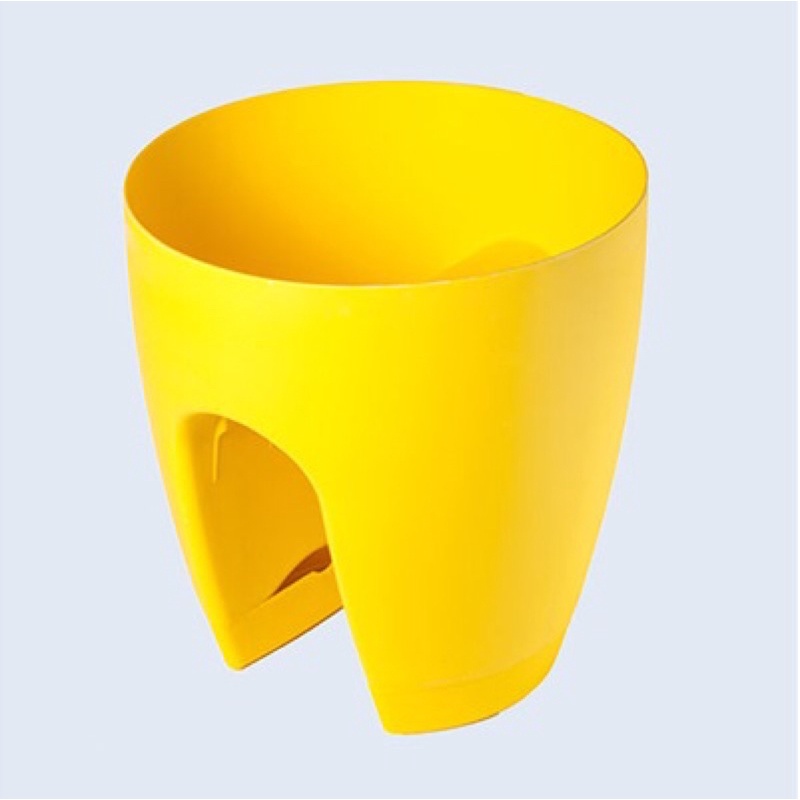 Chậu hoa tròn kẹp lan can/ban công kt 30x30cm