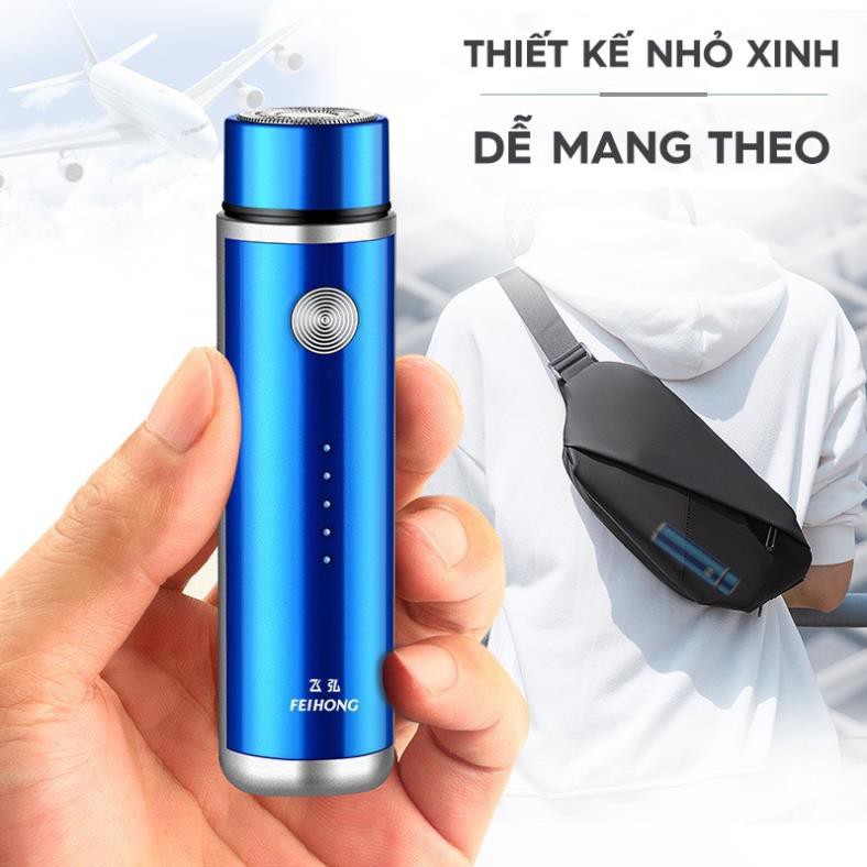 Máy Cạo Râu CAO CẤP FEIHONG cho nam nữ Mini- Sạc USB, linh hoạt, tiện dụng, đa năng- HÀNG CHÍNH HÃNG !