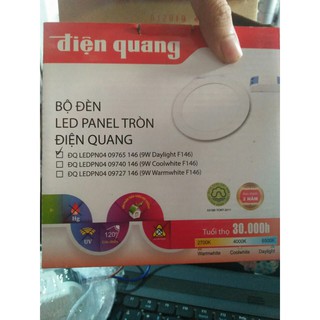 Đèn led âm trần - panel duhal 6w - 9w daylight .