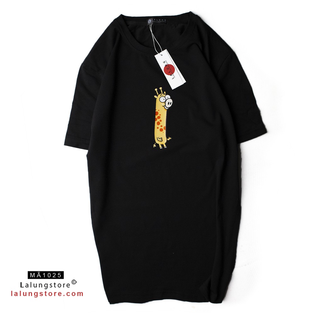 Áo Phông Cotton Unisex Hoạ Tiết Hươu Cute