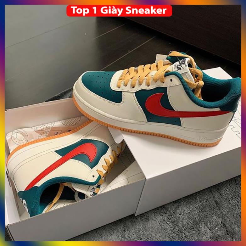Giày Thể Thao Nike Gucci, Giày AF1 GC Xanh Đỏ Cao Cấp Mẫu Mới 2021-DT19 -NT95