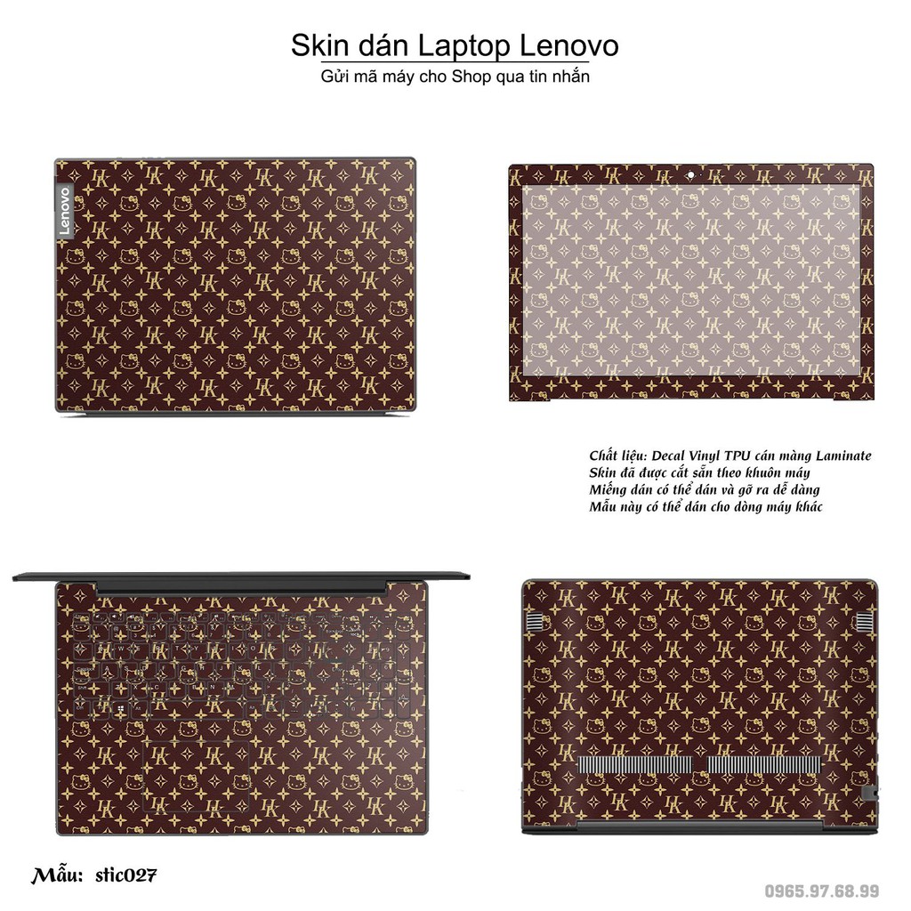 Skin dán Laptop Lenovo in hình Hoa văn sticker _nhiều mẫu 5 (inbox mã máy cho Shop)