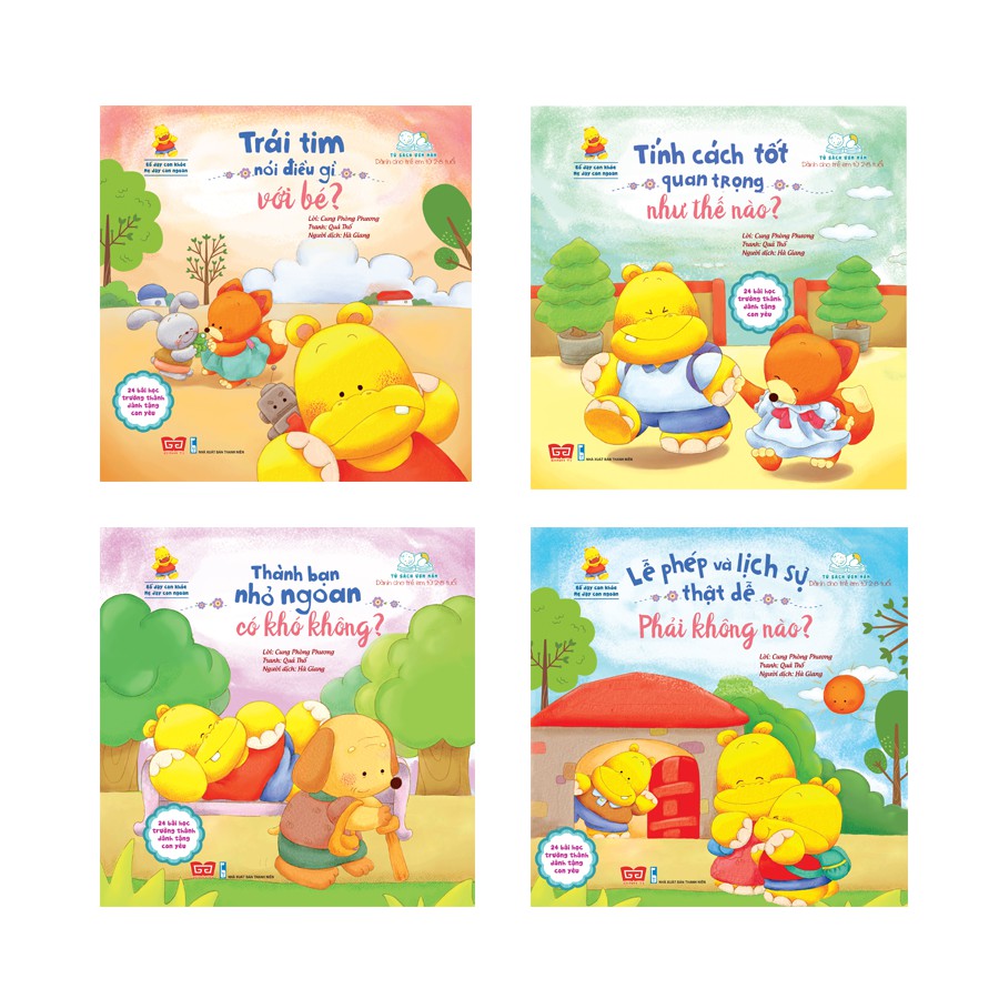 Sách - Combo: Bố dạy con khỏe, mẹ dạy con ngoan (4 tập)