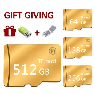 Gold Neutral High Speed Memory Card 80mb Micro SD SDHC Memory Card with Card Reader Cover