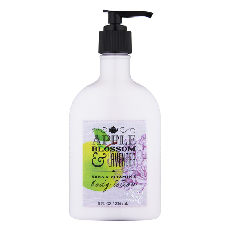 Dưỡng thể giữ ẩm da Bath &amp; Body Works Apple Blossom &amp; Lavender Body Lotion 236ml (Mỹ)