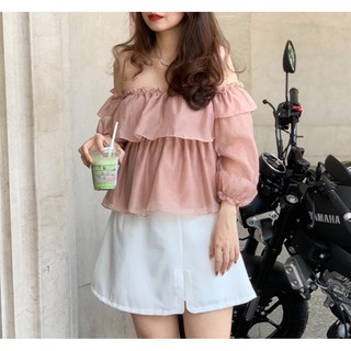 Áo trễ vai tầng