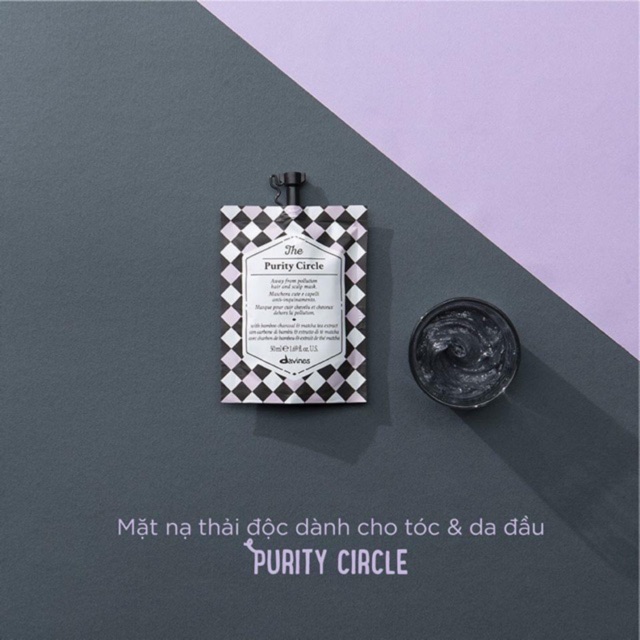 ✅[ DAVINES-CHÍNH HÃNG ] MẶT NẠ THẢI ĐỘC CHO TÓC VÀ DA ĐẦU DAVINES THE PURITY CIRCLE 50ML | BigBuy360 - bigbuy360.vn