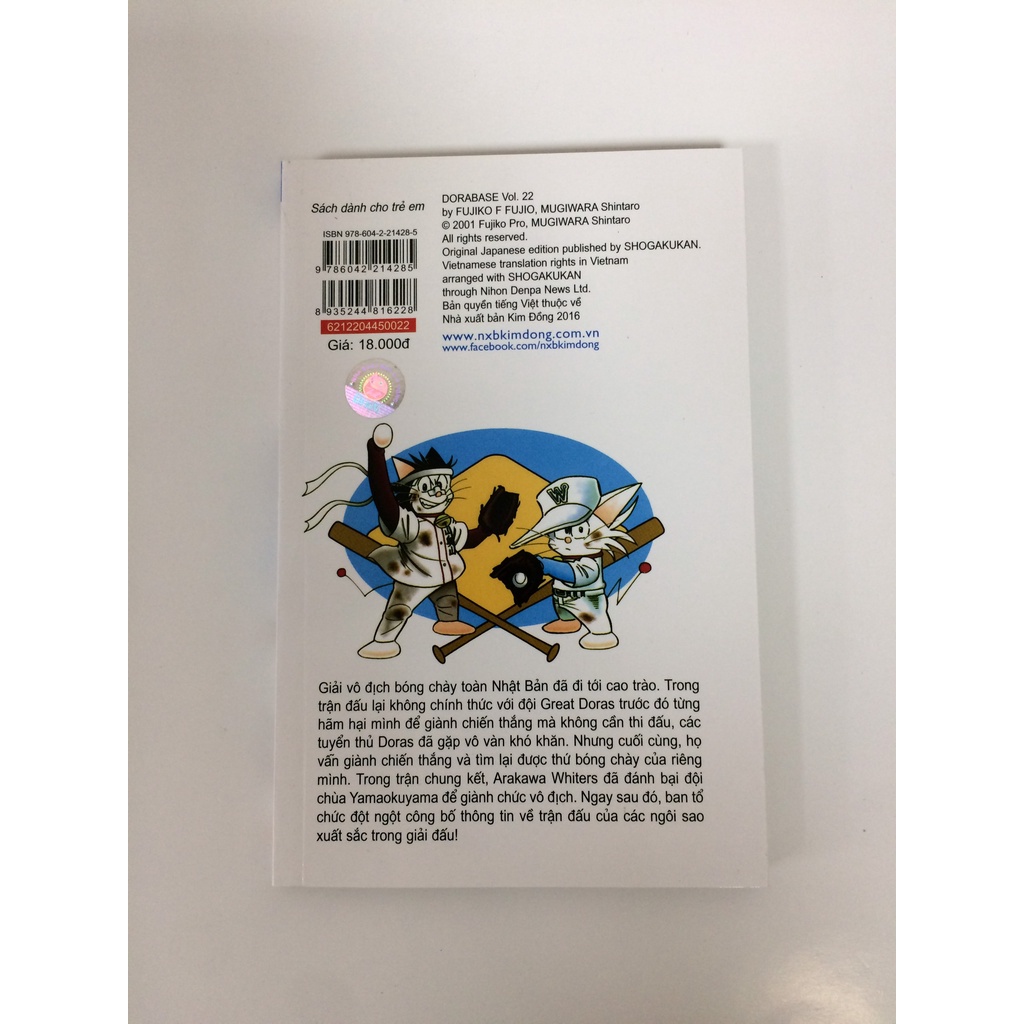Sách - Doraemon bóng chày - Truyền kì về bóng chày siêu cấp - Tập 22