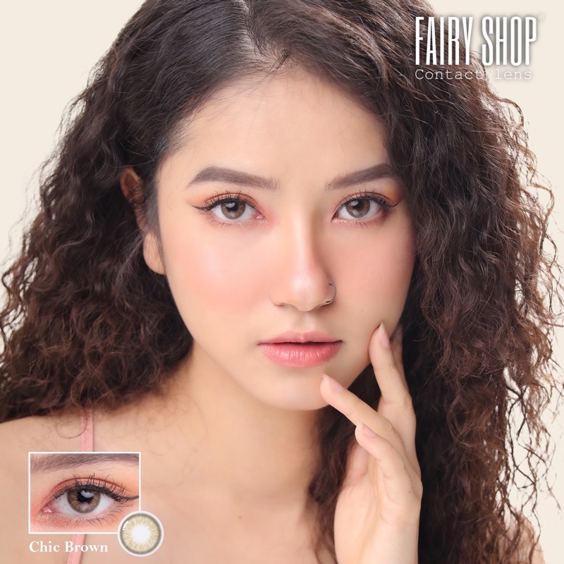 Kính Áp Tròng Russian Brown Snowflake 14.0mm - FAIRY SHOP CONTACT LENS  độ 0 đến 6