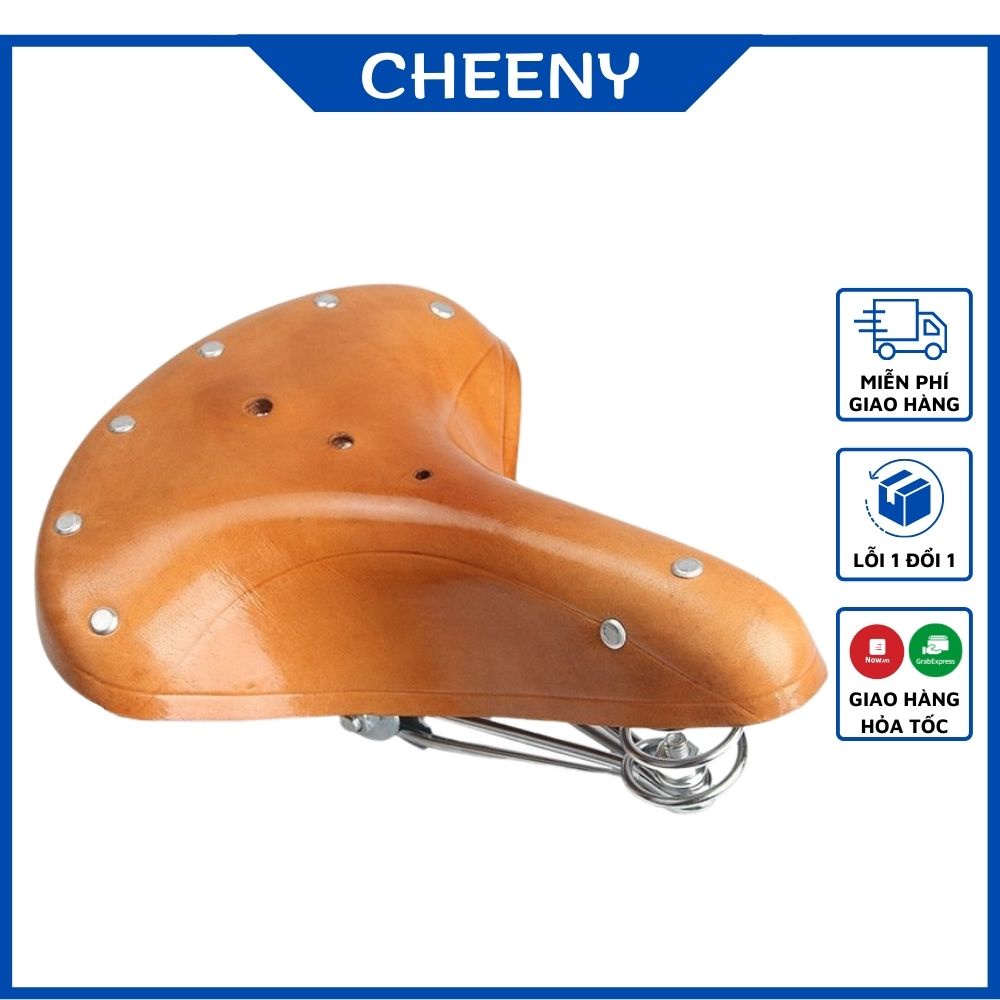 Yên Xe Đạp Thể Thao Da Bò Chống Sốc, Yên Siêu Êm Phụ Kiện Thể Thao Cao Cấp