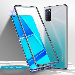 Ốp Điện Thoại Kính Cường Lực Hai Mặt 9H Trước Sau Bảo Vệ 360 Độ Cho OPPO A52 / OPPO A92 A52 / OPPO A92