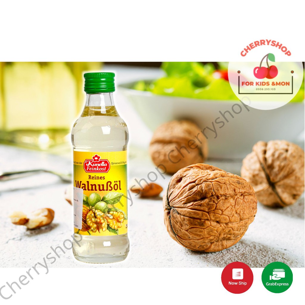 Dầu óc chó Kunella Feinkost WalnuBol 100ml (Đức)