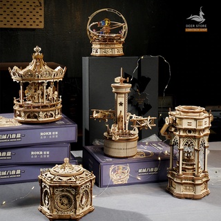 [Bản Tiếng Anh] Hộp nhạc mô hình tự lắp ráp Music Box Robotime | ROKR AMK41 - AMK62 - AMK63