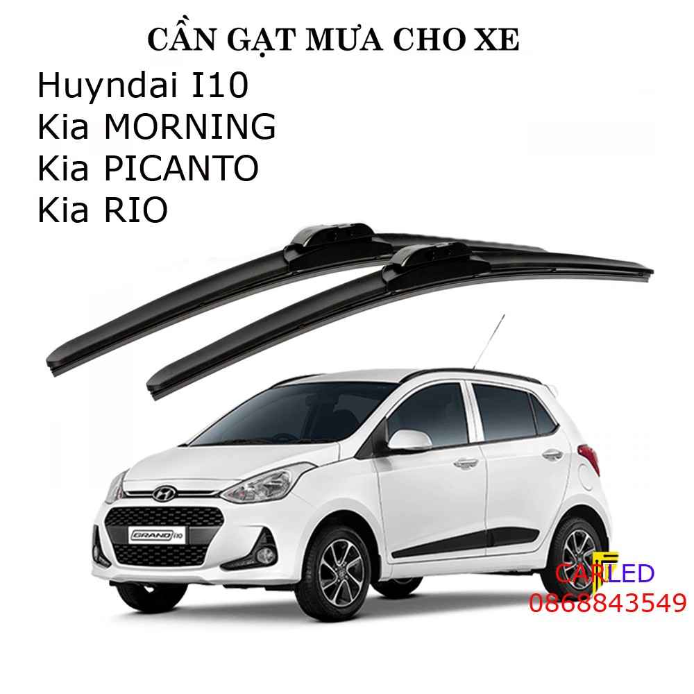 Bộ Gạt mưa silicon dùng xe ô tô huyndai I10-Morning-picanto-Rio-soluto GM-1622