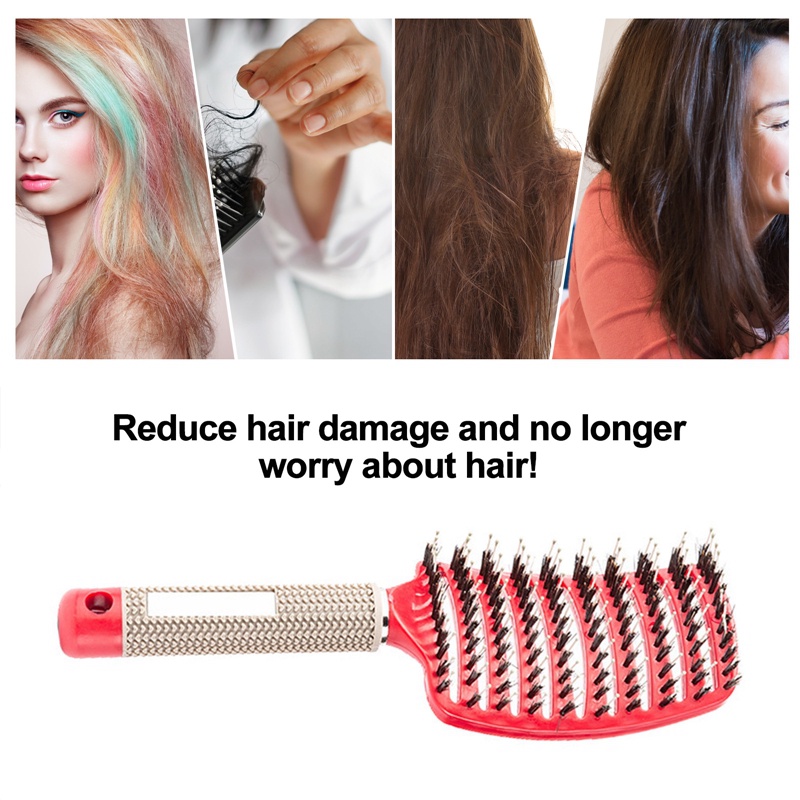 Lược Chải Tóc Mát Xa Da Đầu Bằng Sợi Nylon Tiện Dụng Cho Salon