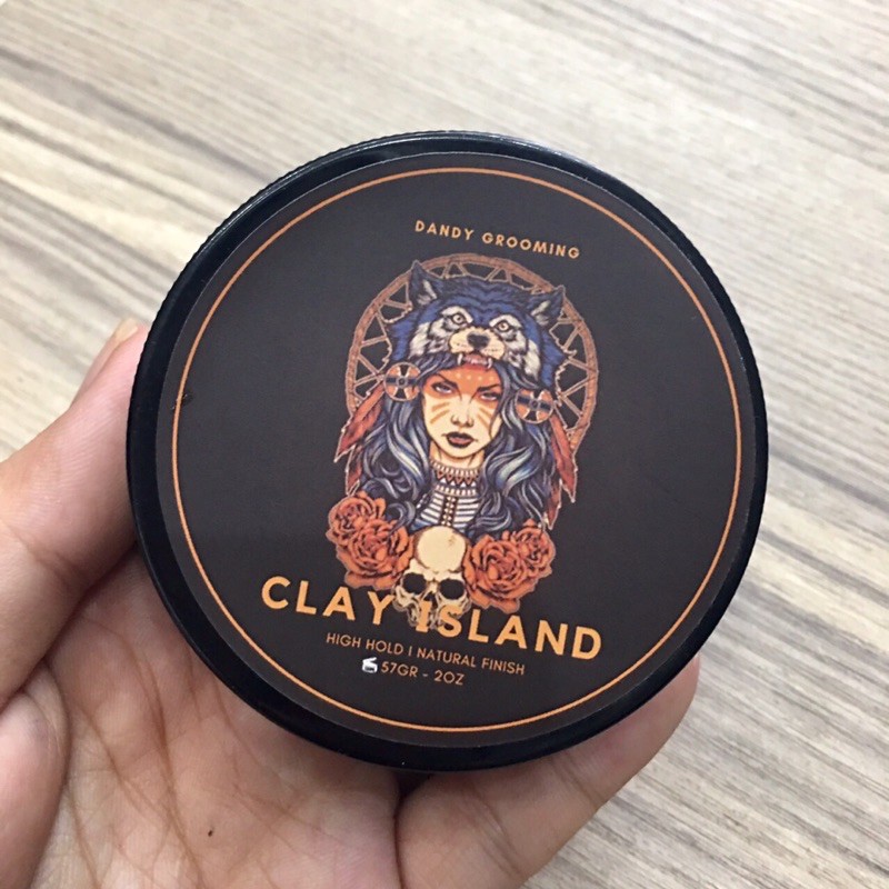 SÁP VUỐT TÓC NAM DÀNH CHO TÓC DÀY DANDY CLAY ISLAND 56 g