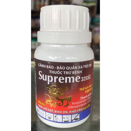 THUỐC ĐẶC TRỊ NẤM BỆNH CHO CÂY TRỒNG SUPREME 325SC