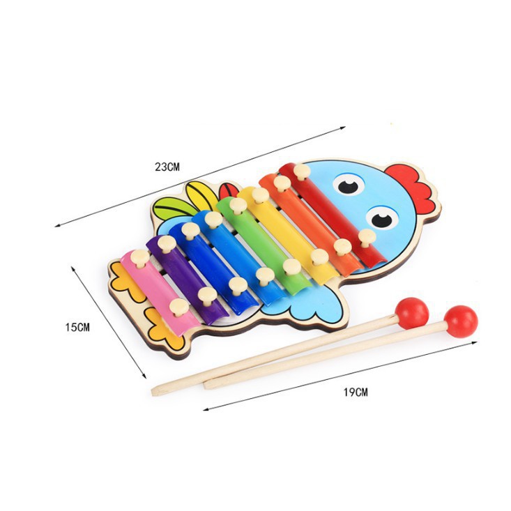 Đồ Chơi Đàn Gỗ Xylophone 8 Quãng⚡FREESHIP⚡ Đồ Chơi Âm Nhạc Cho Bé Hình Con Vật Đáng Yêu Cho Bé