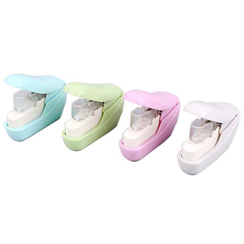 Đồ Bấm Giấy Mini Không Cần Kim Nhỏ Gọn Và Tiện Dụng