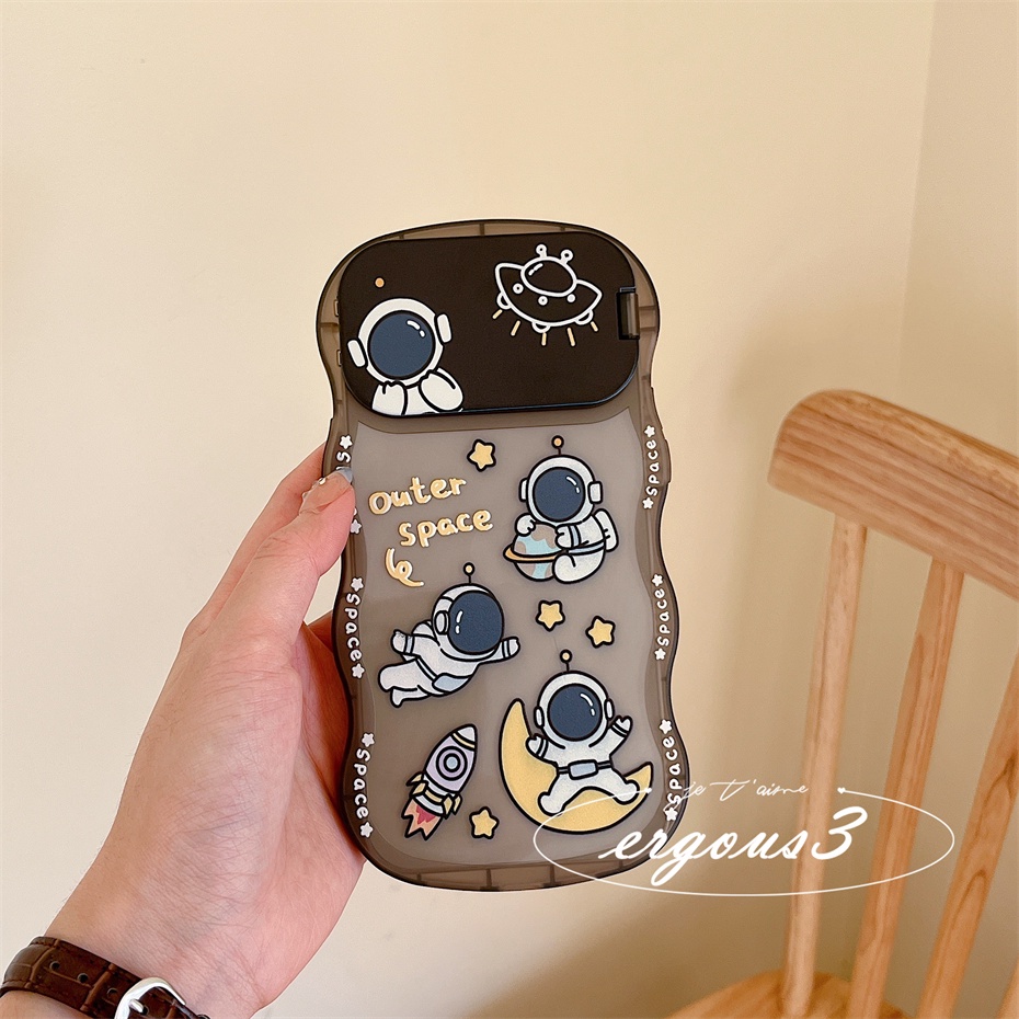 Ốp Điện Thoại Mềm Họa Tiết Phi Hành Gia Sáng Tạo Cho iPhone 14 13 12 11 Pro Max X XR Xs Max