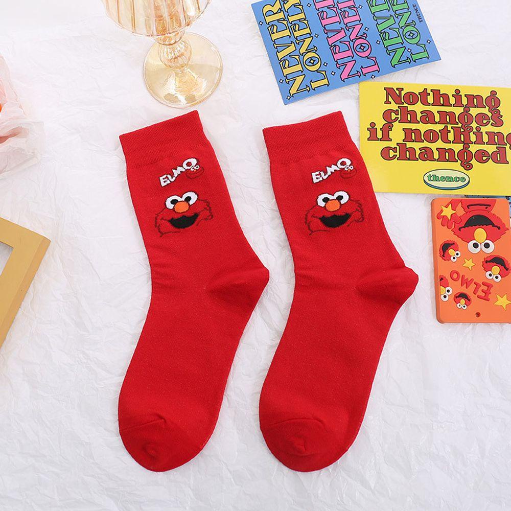 SOMEDAYZL Vớ Cotton Màu Trơn Thoáng Khí In Họa Tiết Hoạt Hình Đáng Yêu Thời Trang Mùa Đông