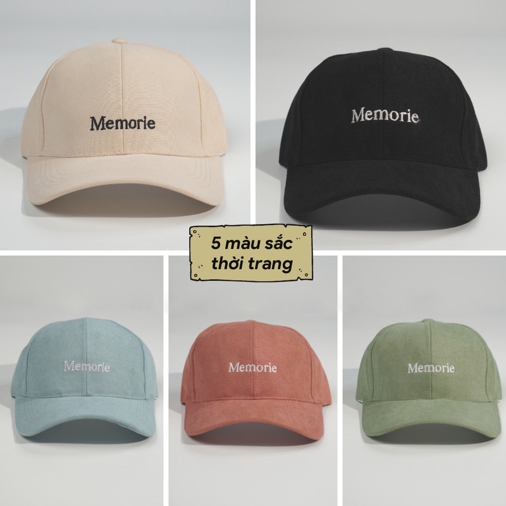 Mũ Lưỡi Trai In Chữ MEMORIE Siêu Đẹp, Chất vải Kaki Thoáng Mát Dễ Chịu. -Mũ Lưỡi Trai, Mũ Unisex,