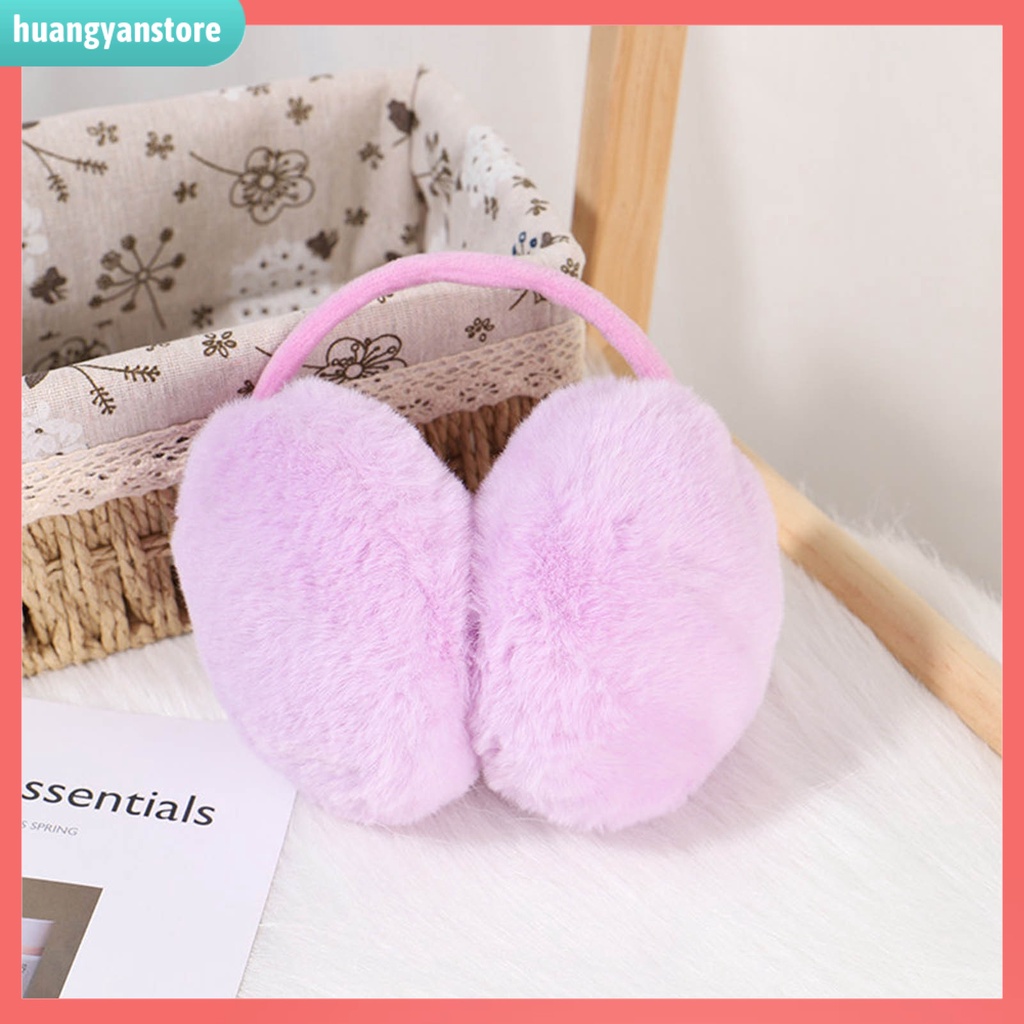 HY| Miếng bị tai màu trơn giữ ấm mùa đông tái sử dụng được