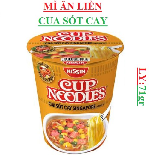 Lố 10 cốc mì ly Cup Noodles Nissin hải sản nhật bản, Thái Tôm yum, cua sốt cay, sườn chanh thái