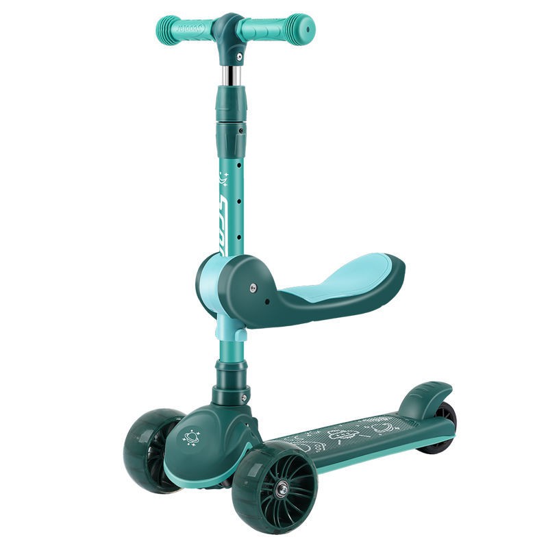 Xe trượt Scooter trẻ em 123-4-5-6-79 nam nữ ba trong một có thể đi băng