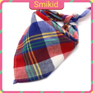 Khăn / Yếm Quàng Cổ Hình Caro Vải Nhung Cotton Dầy Cho Bé