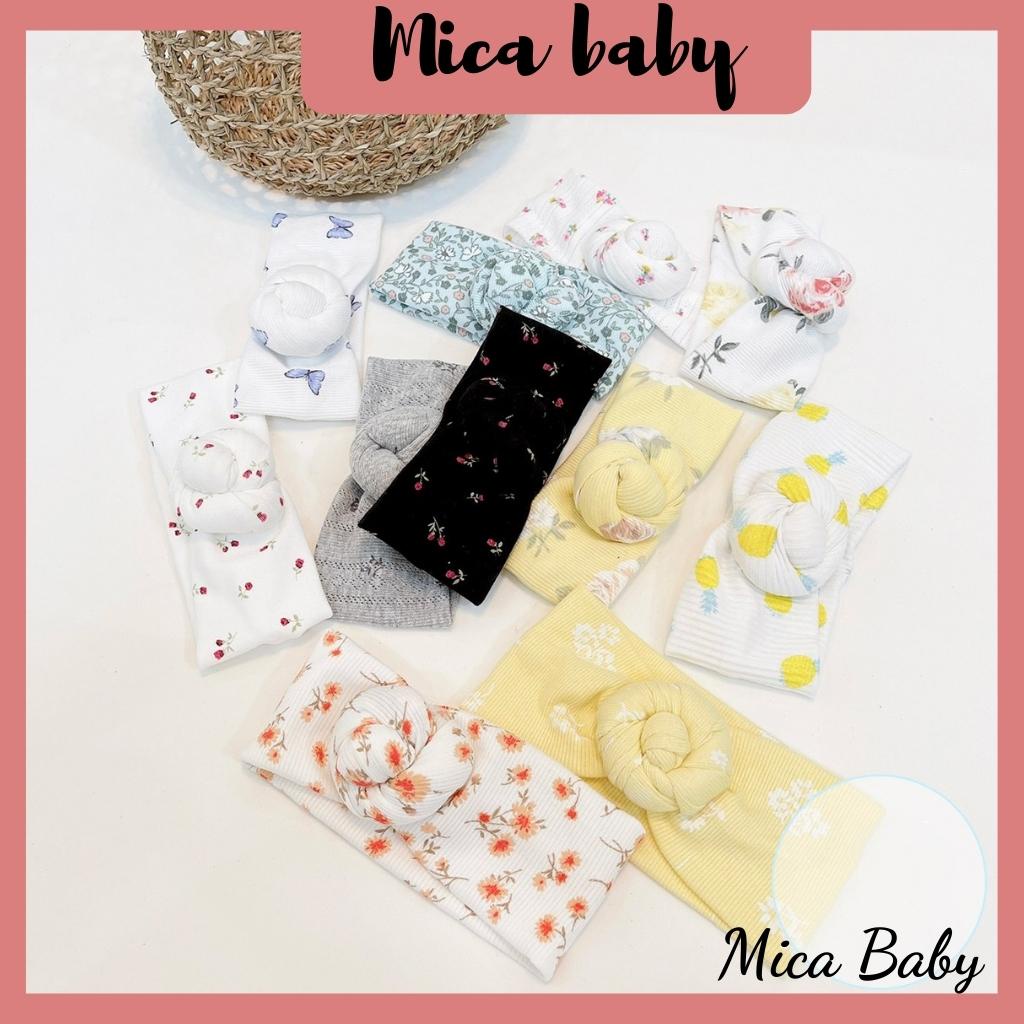 Băng đô mềm mại thoáng khí bản xoắn ốc dễ thương cho bé Mica baby BD05