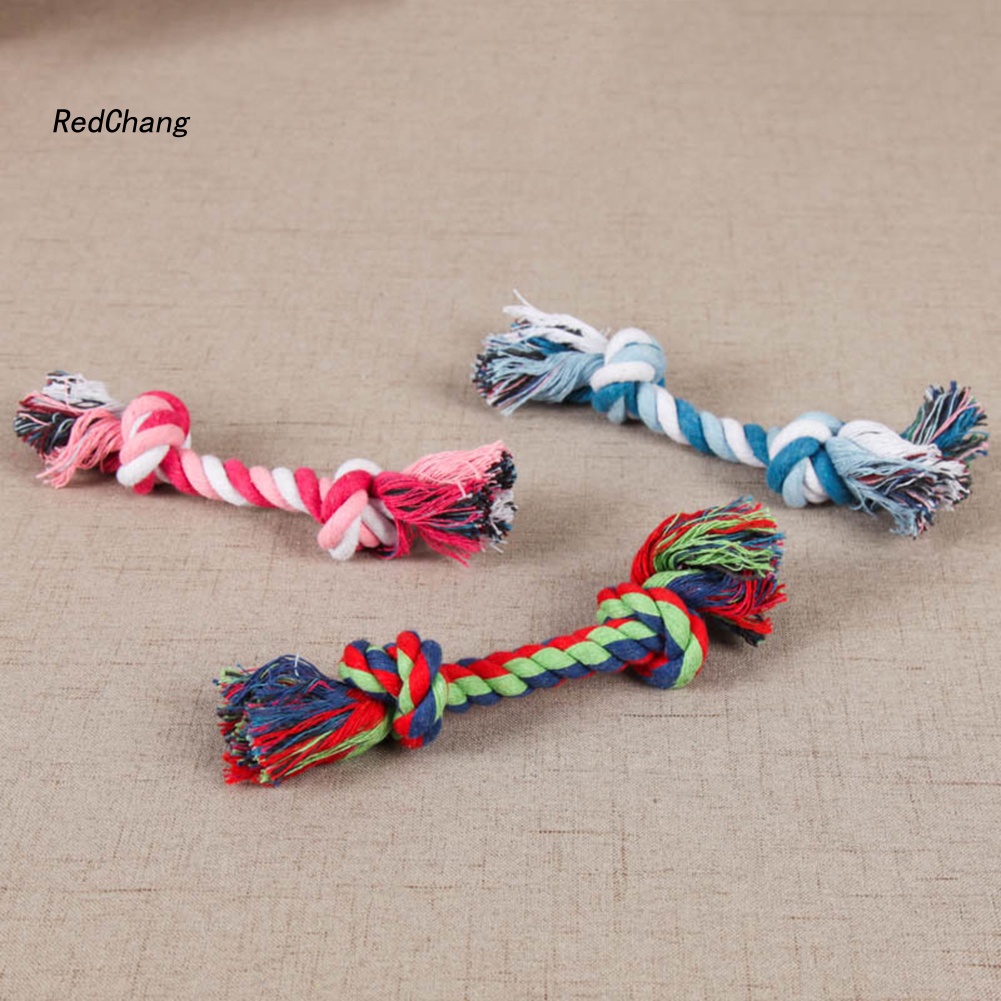 Đồ Chơi Ngậm Cắn Dạng Dây Thừng Cotton Thắt Nút Chống Cắn Kích Thước 19 / 25 / 30cm Dành Cho Thú Cưng