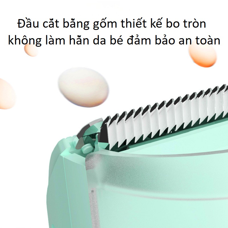 Tông đơ cắt tóc cho bé hút tóc tự động MST0985 sạc pin nhanh chống nước