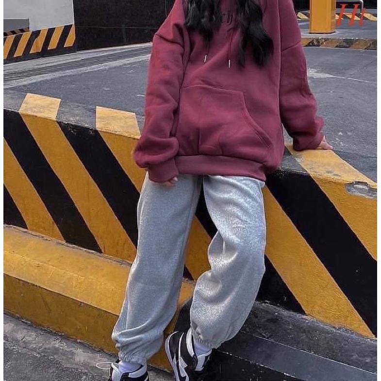 Bộ nỉ áo mũ Cotton Ch đỏ xám H2B665