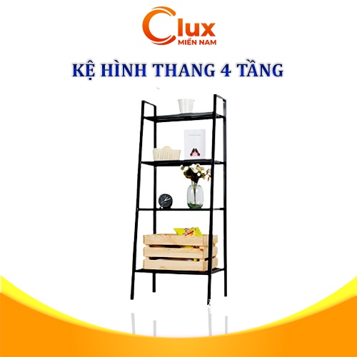 Kệ sắt decor 4 tầng, kệ để đồ hình thang trang trí nhà cửa