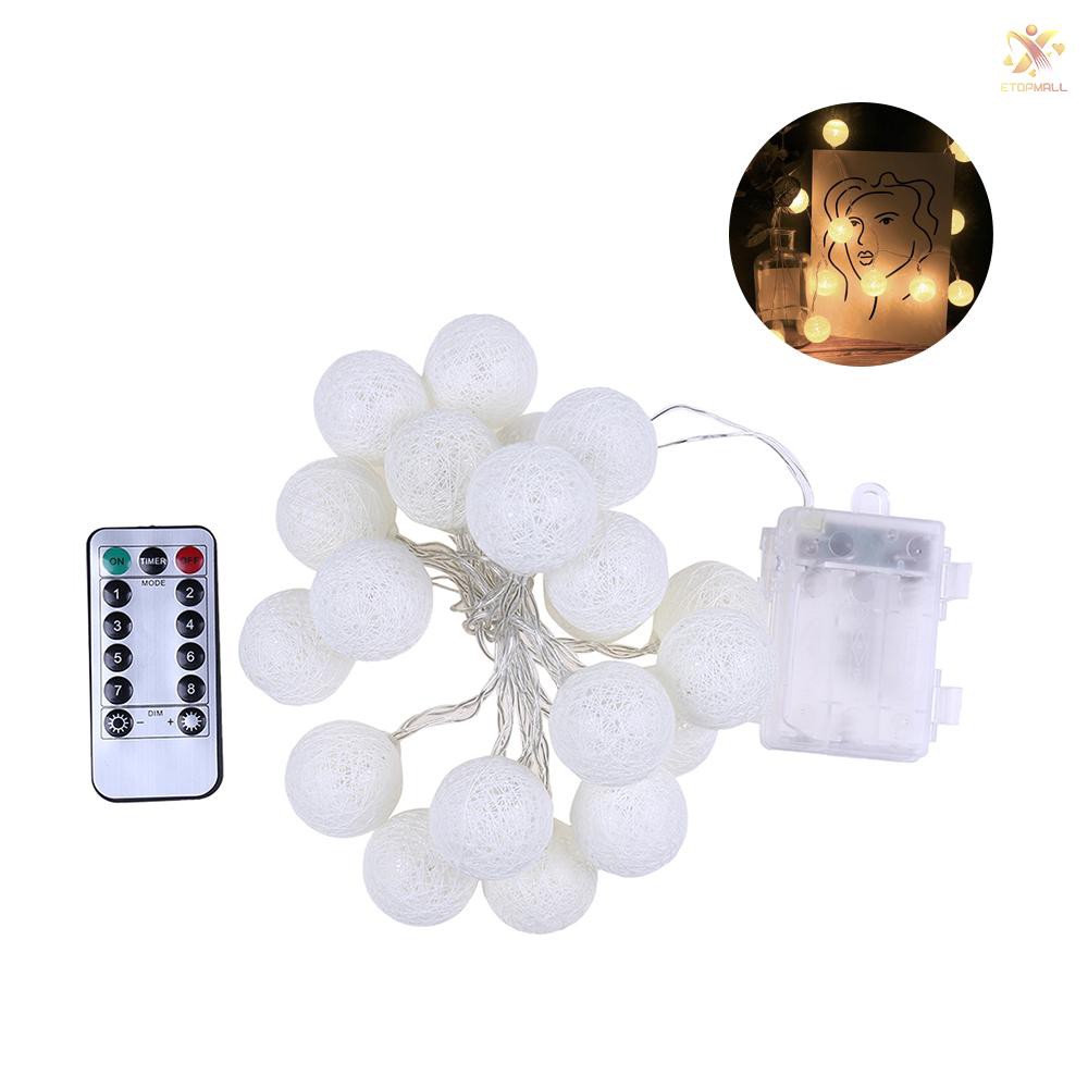 Dây đèn LED bông cotton trang trí