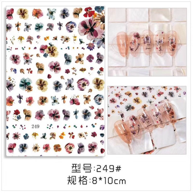 Sticker Hoa cổ điển