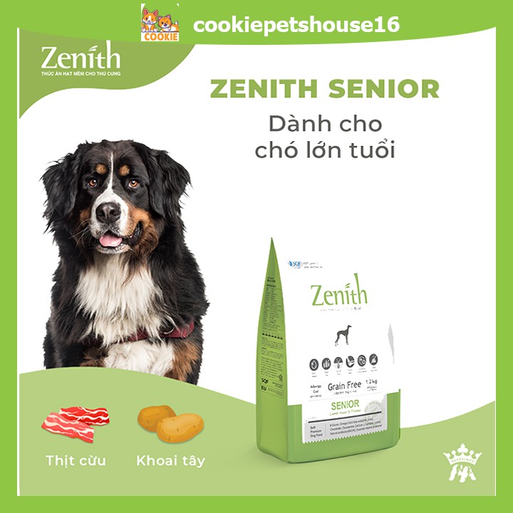 (1,5kg) Thức Ăn Hạt Mềm Dành Cho Chó, Hạt Mềm Zenith Puppy Chế Biến Từ Thịt, Dinh Dưỡng Cao 500g