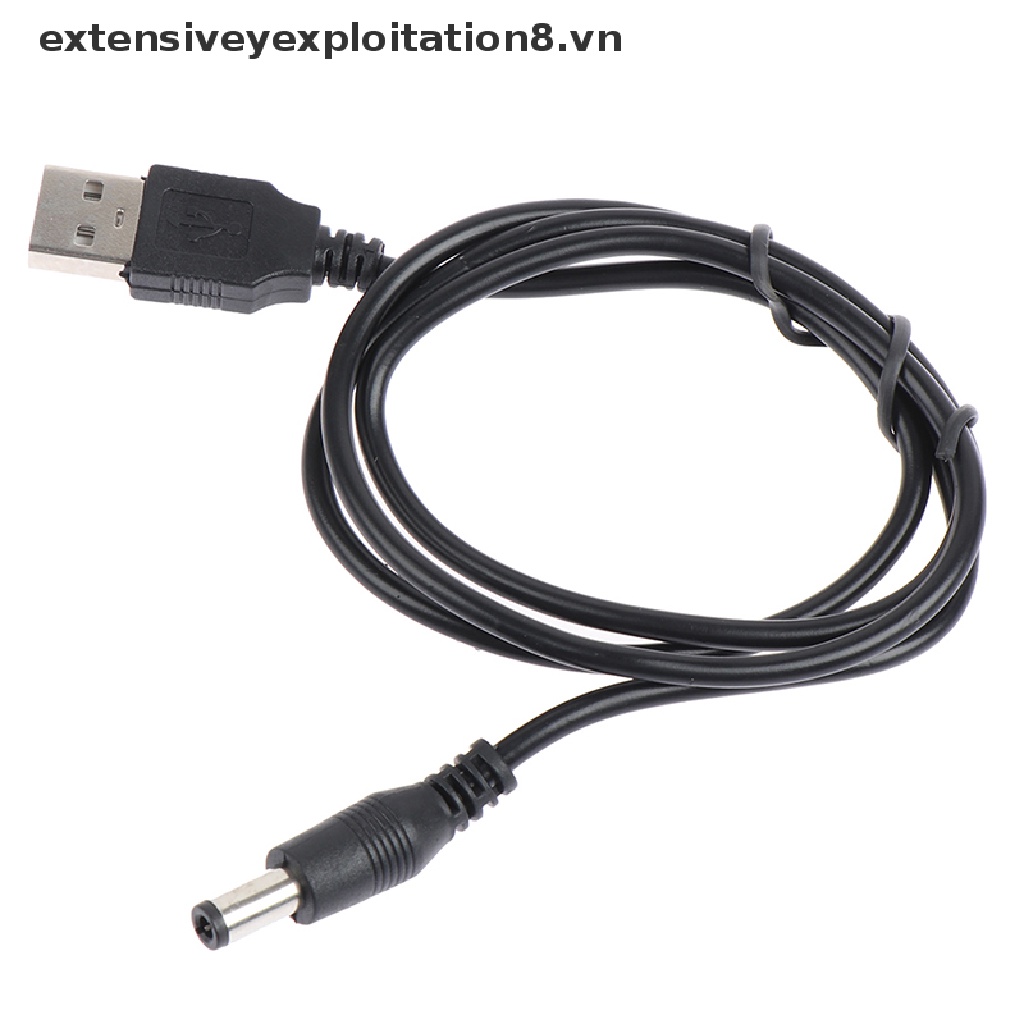Cáp nguồn chuyển đổi đầu cắm USB sang DC 5.5 * 2.5mm tiện dụng