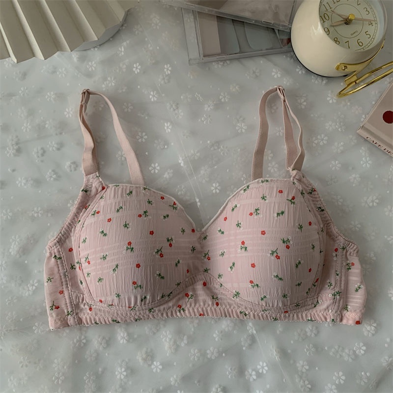 Áo Lót Nâng Ngực Không Gọng Không Đường May Size 32-38AB In Họa Tiết Hoa Xinh Xắn Thời Trang Cho Nữ | BigBuy360 - bigbuy360.vn