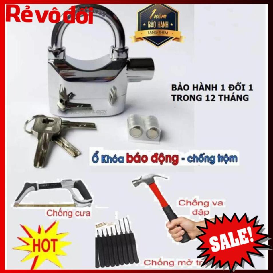 [HC MART SG] Ổ khóa báo động chống trộm CT02 tặng kèm pin {SIÊU SALE}