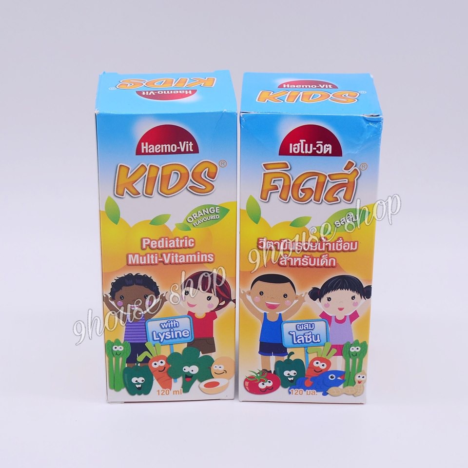 01 Chai Siro Haemo-VIT KIDS Mult Thái Lan 120ml (Ăn Ngon)