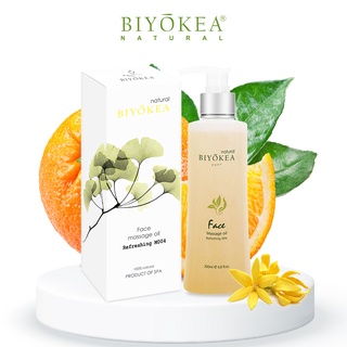 Dầu massage mặt biyokea refreshing m004 thư giãn, dưỡng ẩm da 200/500/1000ml