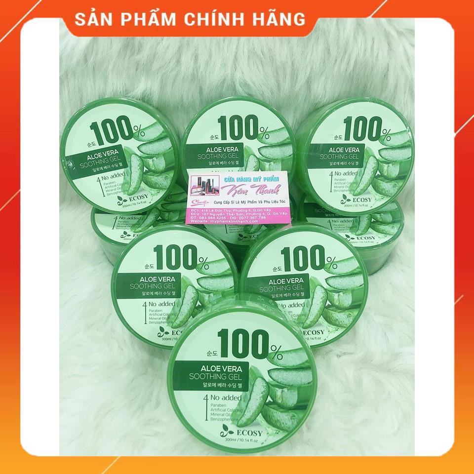 Gel ECOSY 100% Aloe Vera Lô Hội ( NHA ĐAM ) Dưỡng Ẩm Cho Da 300ml