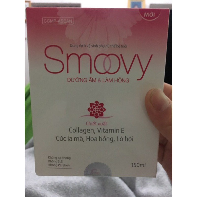 SMOOVY-Dung dịch vệ sinh phụ nữ,dưỡng ẩm và làm hồng vùng kín