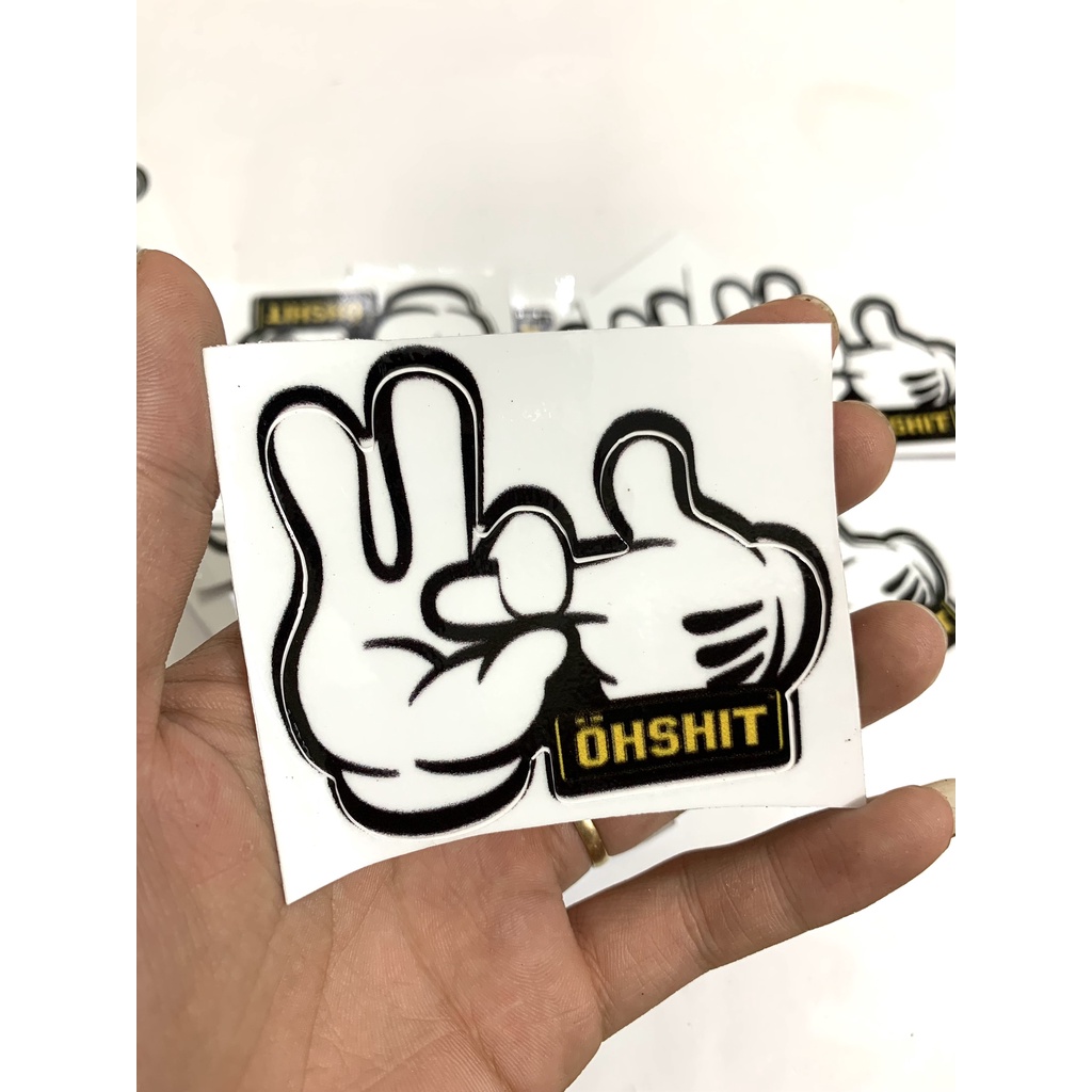 Tem Sticker Ngón Tay 3 lớp Siêu Đẹp