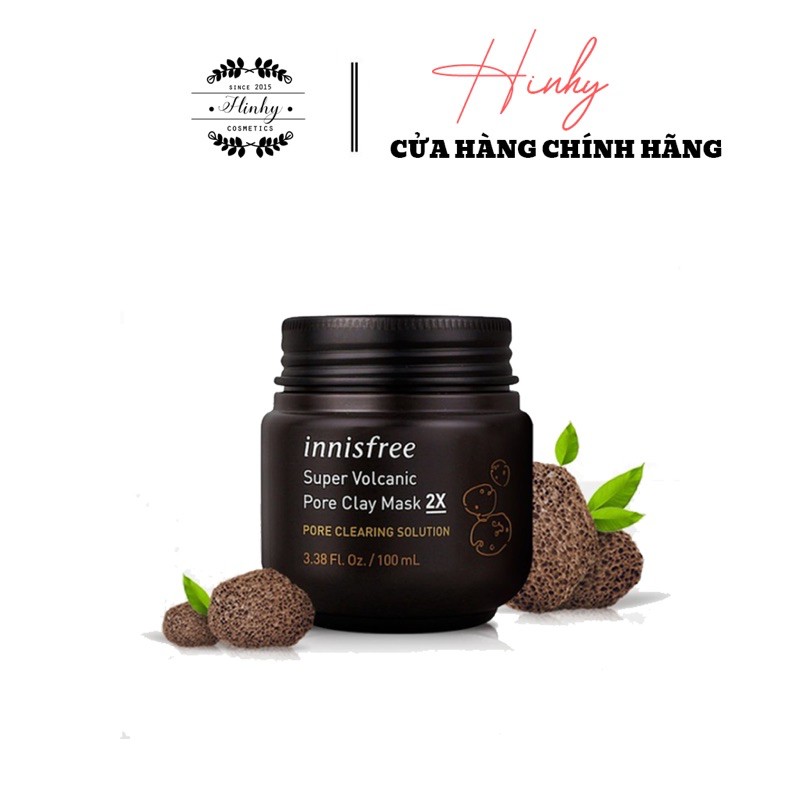 [Mã SKAMSALE8 giảm 10% đơn 200K] Mặt nạ đất sét tro núi lửa của Innisfree Super Volcanic Pore Clay Mas