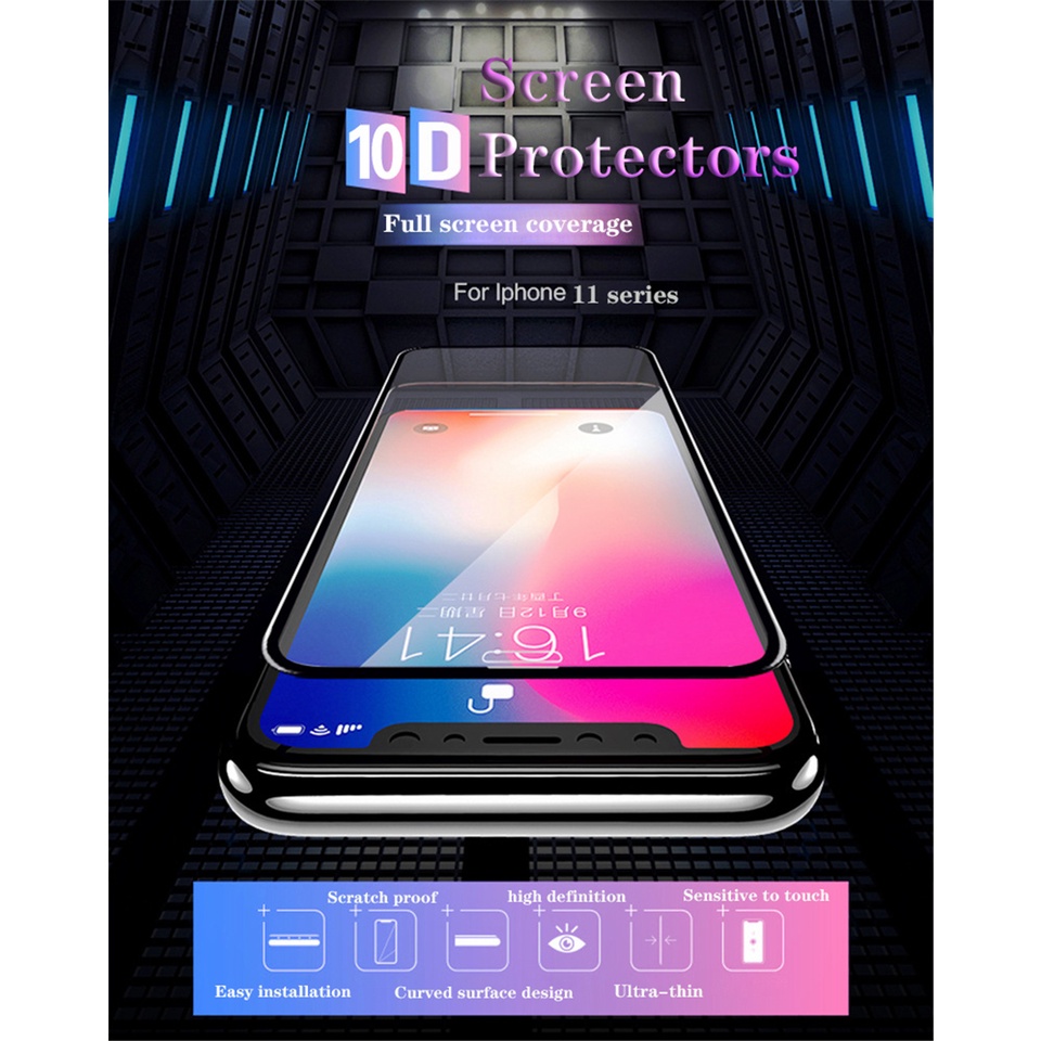 Kính Cường Lực Bảo Vệ Màn Hình Chống Bụi & Nhìn Trộm 14 Pro Max 10D 11 Pro Max XS Max / 7Plus 12 13 Pro Max XS Max