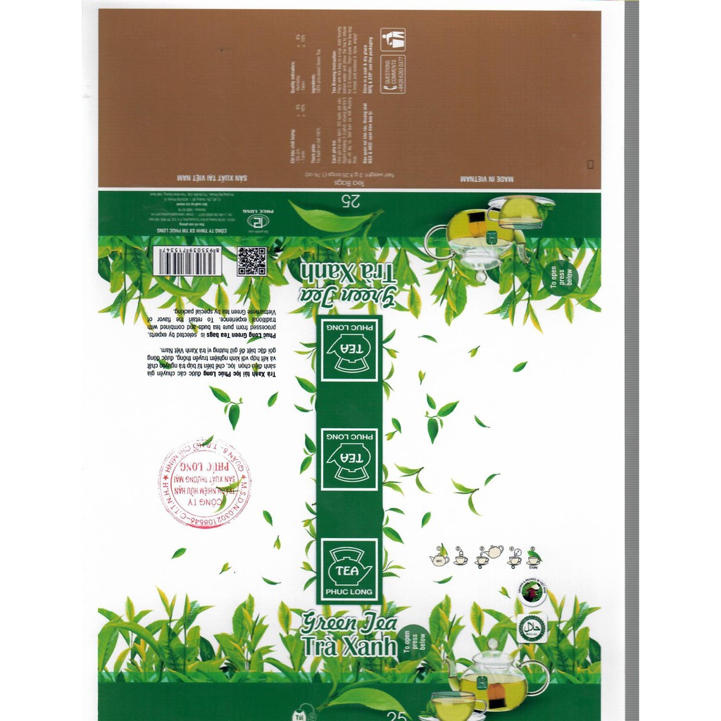 Trà Xanh Túi Lọc - Phúc Long Coffee & Tea